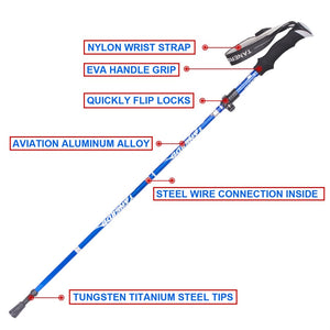 Anti Shock Walking Stick Telescopic Baton