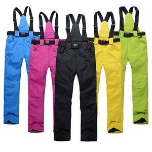 Outdoor Sports Suspenders Windproof Waterproof Winter Trousers