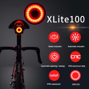 XLITE100  Bike tailight  led Auto Start/Stop Brake Sensing IPx6