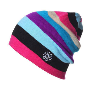 Outdoor Beanies Cap Casual Striped  Snowboarding Skiing Skating