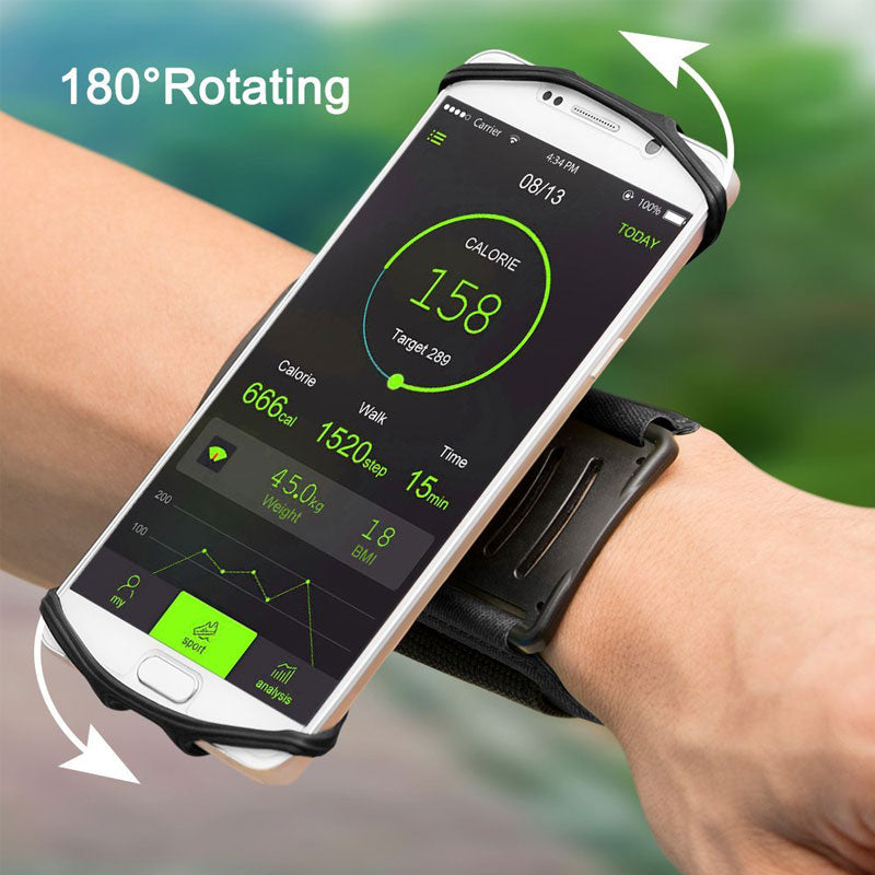 180 Degree Rotatable Fitness Wristband Phone Case Arm Band Sport | eprolo