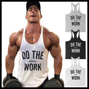 Men Muscle Gyms Workout Tank Tops Bodybuilding Y Back Sleeveless