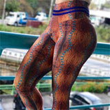 Mesh Pattern Print Leggings Fitness Leggings For Women | eprolo