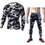 Camouflage Compression Baselayer Set Sports Compression Set Long Sleeve T-Shirt Tights