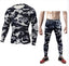 Camouflage Compression Baselayer Set Sports Compression Set Long Sleeve T-Shirt Tights