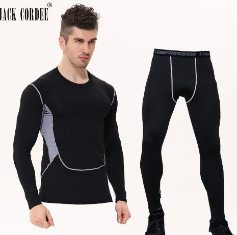 Camouflage Compression Baselayer Set Sports Compression Set Long Sleeve T-Shirt Tights