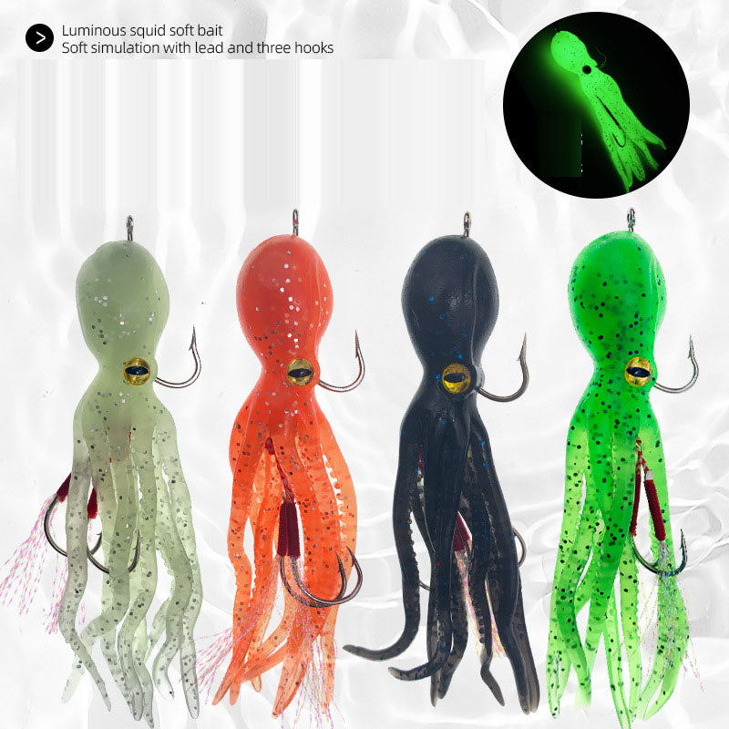 Cebo blando pulpo calamar biomimético 11 cm