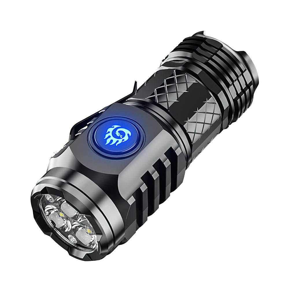 Flashlight Rechargeable 3 LED 3000 Lumens 5 Modes Outdoor