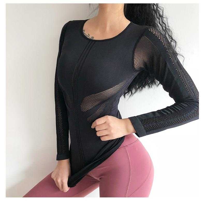 Women body-building Fitness T shirt long sleeves | eprolo