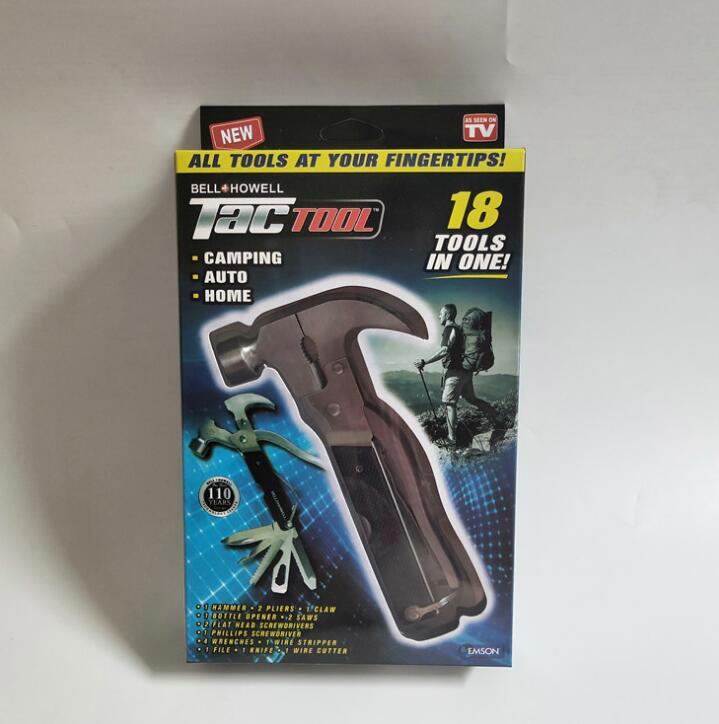 TAC TOOL 18 IN 1  Camping  Multifunction Claw Hammer