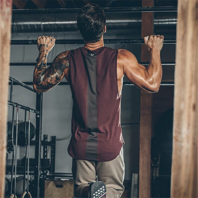 Mens Curved Hem Patchwork Gyms Stringers | eprolo