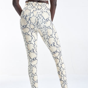 Women's Yoga Pants  Snakeskin pattern