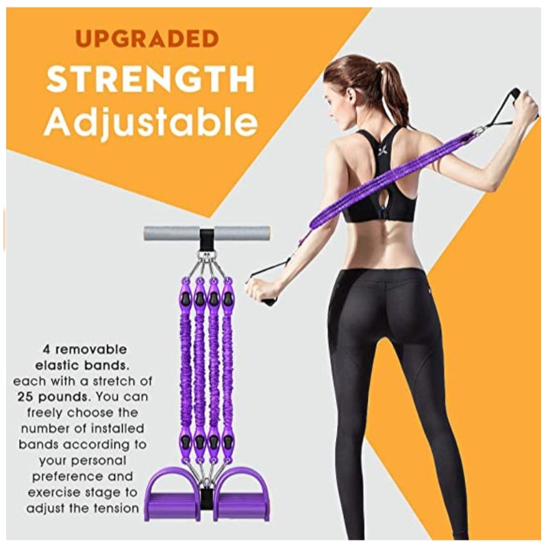 Multifunction Fitness Pedal Exerciser Sit-up Exercise Band