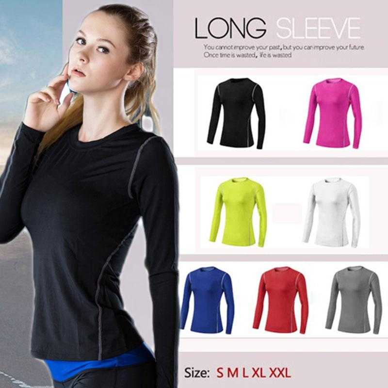 Base Layer Fitness Sport Shirt Quick Dry Women long Sleeves Shirt | eprolo