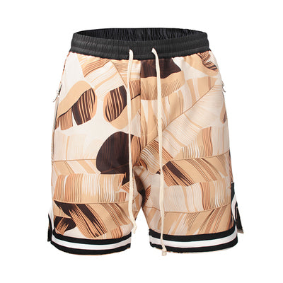Pantalones cortos de playa holgados con estampado floral