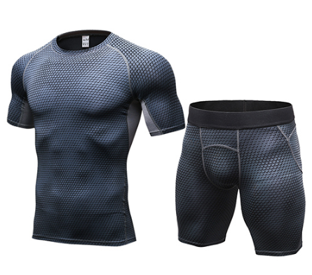 FANNAI Brand Mens Running set T Shirt and shorts  Compression Tights | eprolo