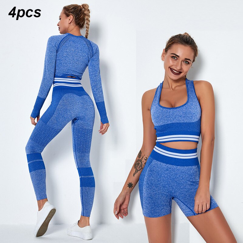 4Pcs Women Vital Seamless Fitness Set