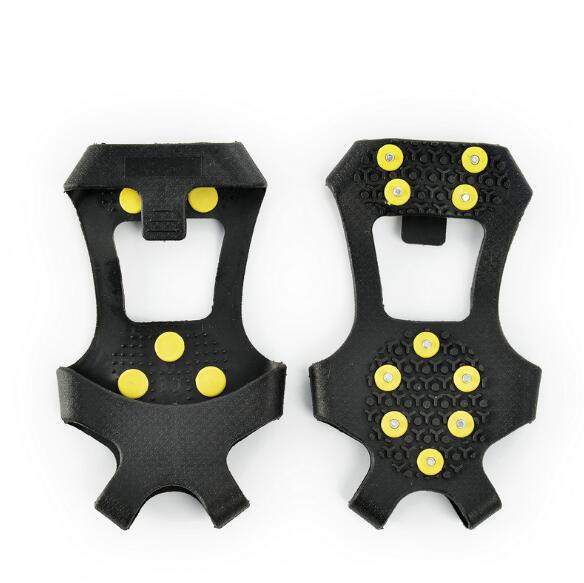 1Pair 10Stud S M L  Winter Anti Slip Ice Grips Cover Crampons