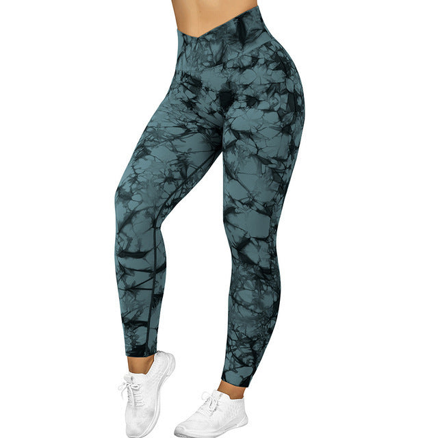 Seamless Tie Dye  Yoga  Gym Leggings