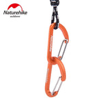 Brand Naturehike 2pcs 4cmD Shape Camping Carabiner 4cm Aluminum Hook