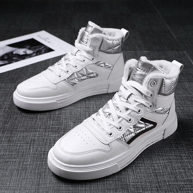 Zapatos casuales de lona de algodón blanco 