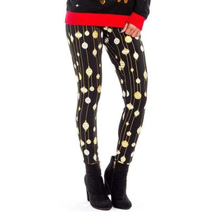 Women New Year Print Legging Ladies Pants Women | GYMFIT24.COM