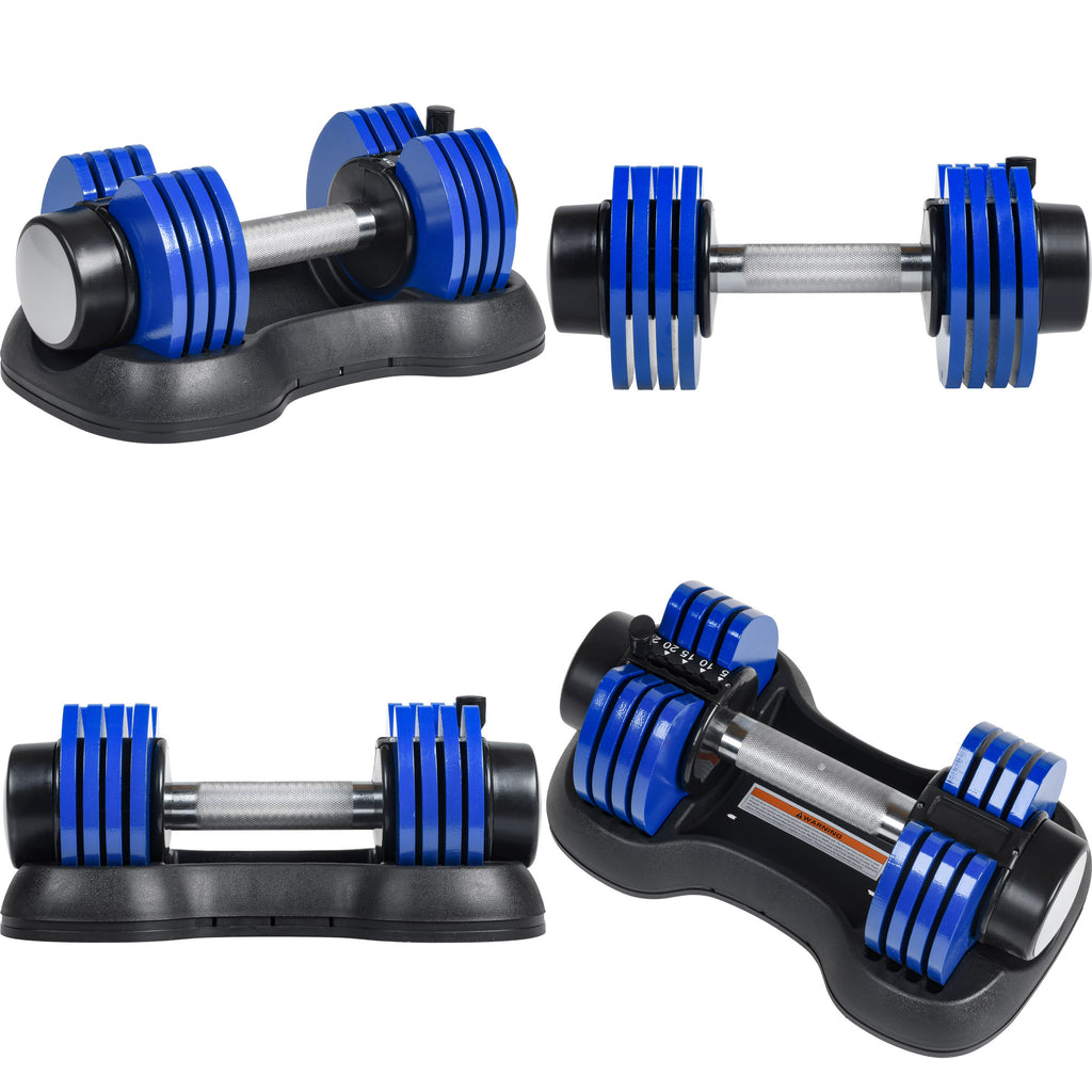 Adjustable Dumbbell Fitness Dumbbell with Handle and Weight Plate