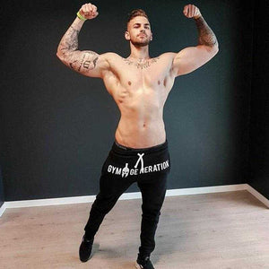 Mens Cotton Sweatpants Gyms Pant Fitness trousers | GYMFIT24.COM