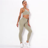 Striped Sports  Leggings Sets Women