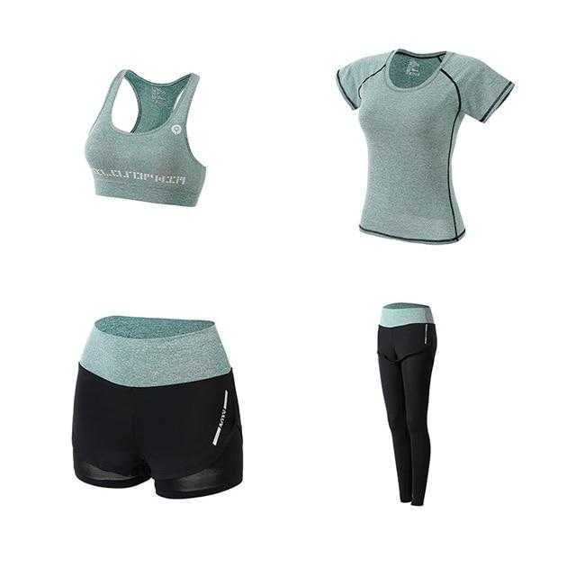 Women Yoga Sport Suit quick Dry Bra Set 5 Pieces | eprolo