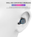 Bluetooth Stereo Earphone Wireless IPX67 Waterproof