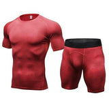 FANNAI Brand Mens Running set T Shirt and shorts  Compression Tights | eprolo