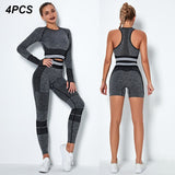 4Pcs Women Vital Seamless Fitness Set