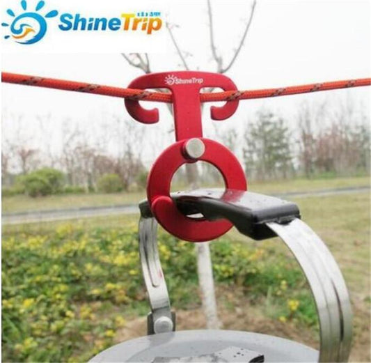 5PCS Shine Trip Aluminum Rope Hanger Multifunction