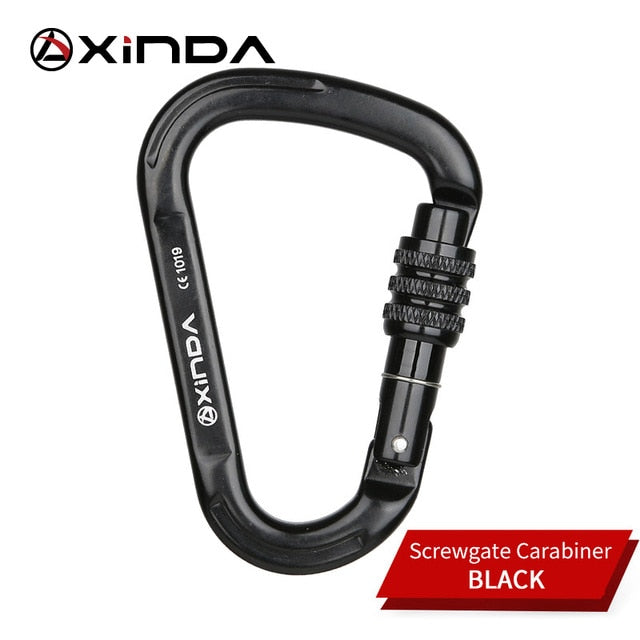 XINDA Outdoor Rock Climbing Carabiner 25KN Safety Connector