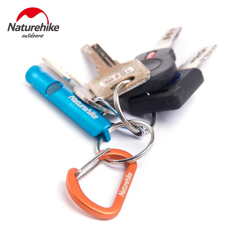 Brand Naturehike 2pcs 4cmD Shape Camping Carabiner 4cm Aluminum Hook