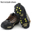 1Pair 10Stud S M L  Winter Anti Slip Ice Grips Cover Crampons