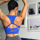 Cross back strappy sports bra | eprolo