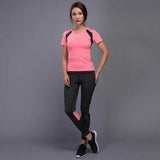 Yoga Set sports wear for women gym TShirt + Pants Breathable Gym | eprolo