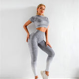 Seamless Yoga Clothes Suit Women Autumn and Winter  2 Piece Set