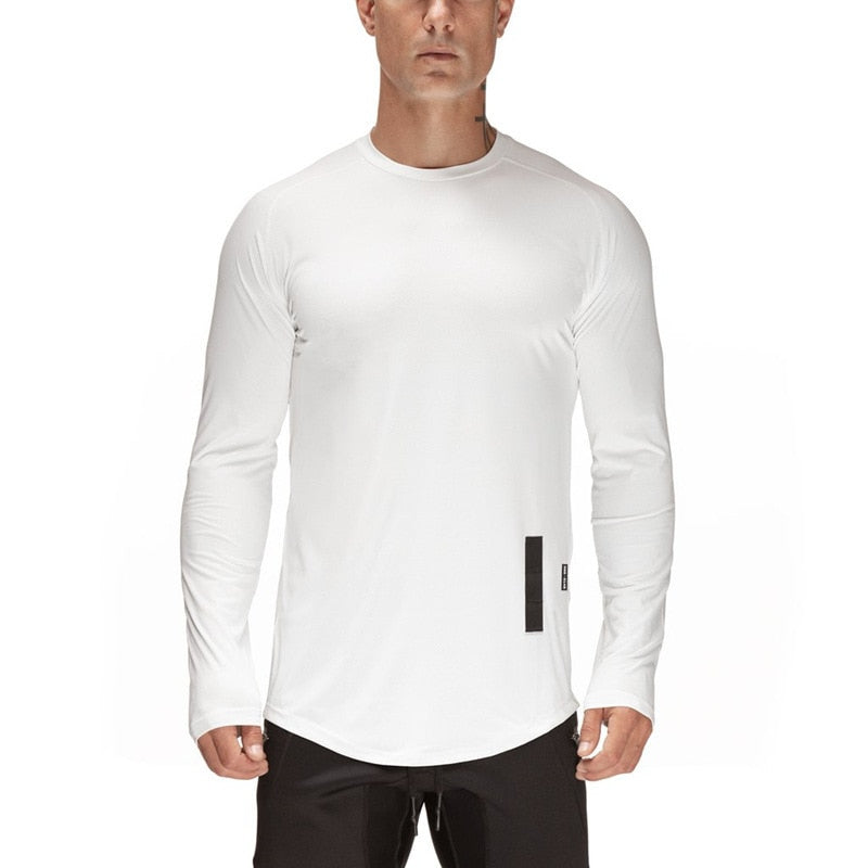 Men Long Sleeve Quick Dry Sport Jersey