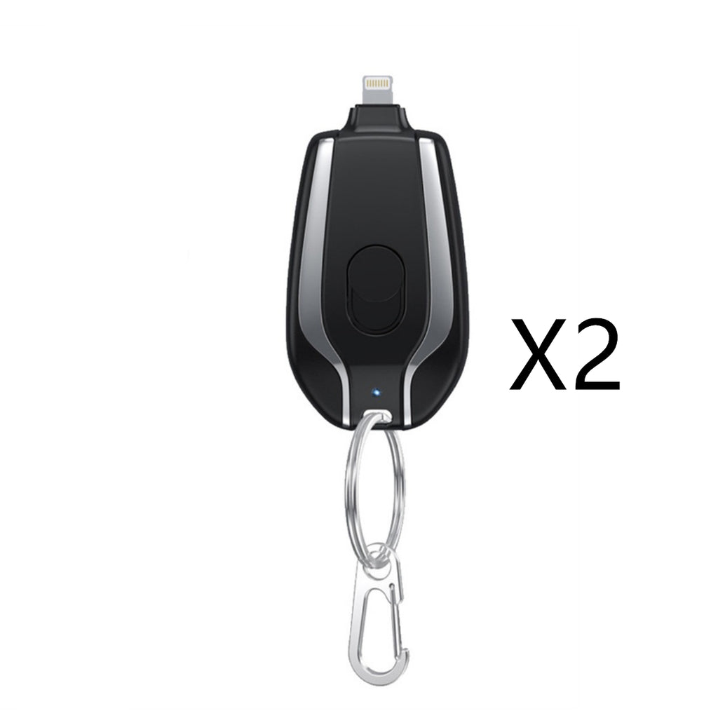 Cargador de llavero con minicargador de emergencia de 1500 mAh