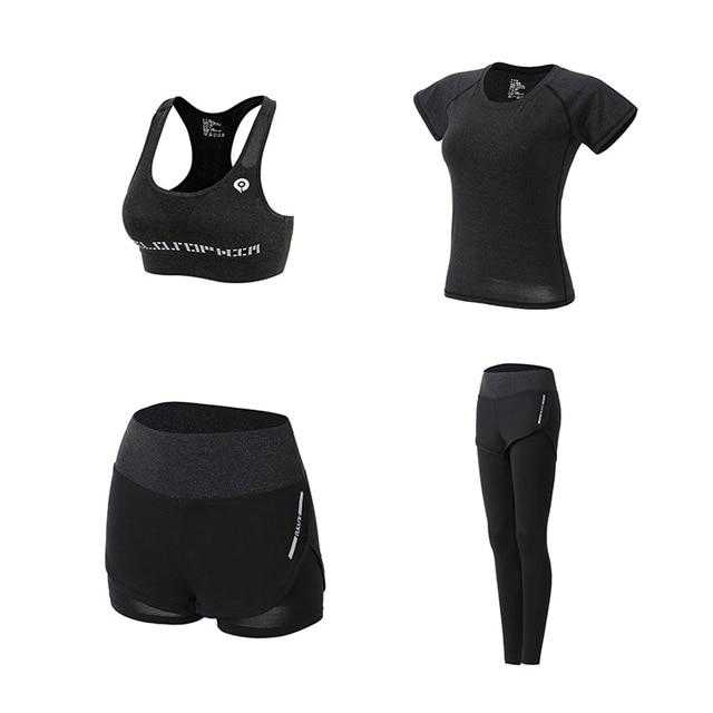 Women Yoga Sport Suit quick Dry Bra Set 5 Pieces | eprolo