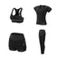 Women Yoga Sport Suit quick Dry Bra Set 5 Pieces | eprolo