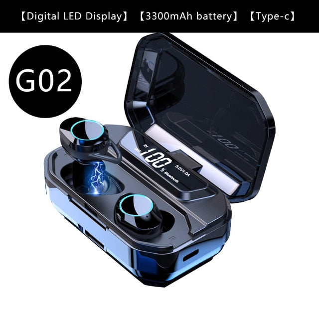 Bluetooth Stereo Earphone Wireless IPX67 Waterproof