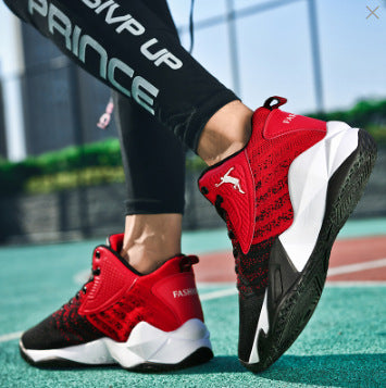 High-top Flying Net Tennis Shoes Men's Shoes All With Lightweight Running Shoes