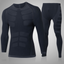 FANNAI Running T Shirt and Pants Men Compression Tights Underwear Sets