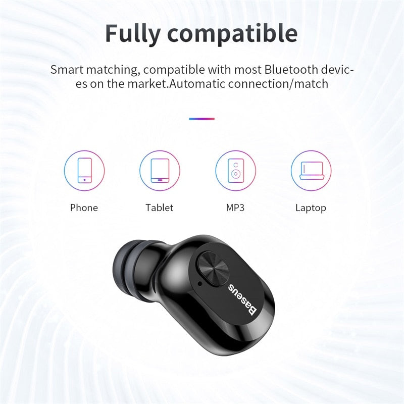 Auriculares Bluetooth TWS Baseus W01