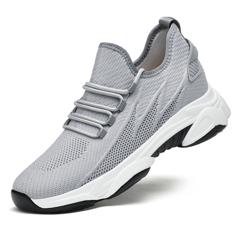 Zapatos nuevos de primavera y otoño para hombre, zapatillas de deporte informales con amortiguación de aire para correr en el extranjero y suela suave