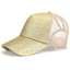 Glitter Ponytail Baseball Cap for Women